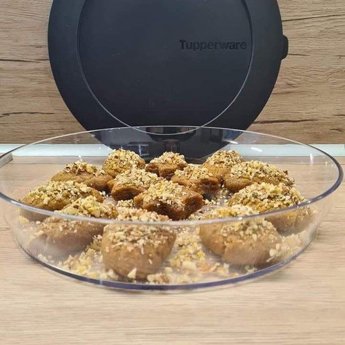 Tupperware Crystal Platter 2 Liters New