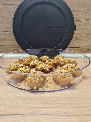 Tupperware Crystal Platter 2 Liters New