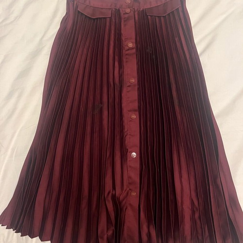 Scotch & Soda high-waisted pleated skirt like new, Tyrian violet, XS