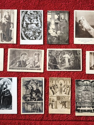 Vintage θρησκευτικές κάρτ ποστάλ, σετ 16, σαν καινούργιες
