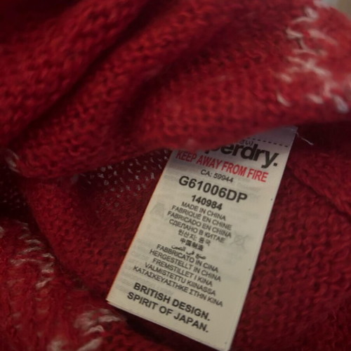 Superdry women's pullover like new, red, size S