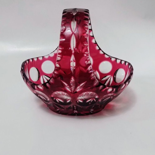 Nachtmann Bamberg basket-shaped bowl new handmade crystal