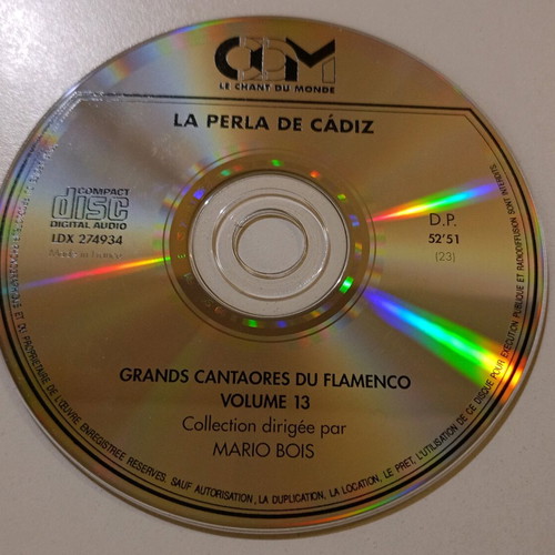 La Perla De Cadiz CD used, Grands Cantaores Du Flamenco Volume 13