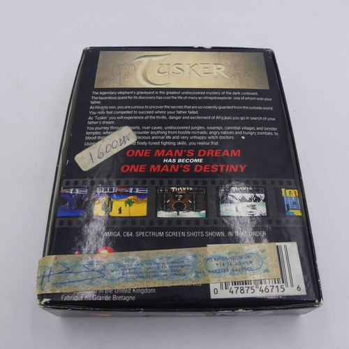 Tusker ZX Spectrum cassette used, System 3, 1989