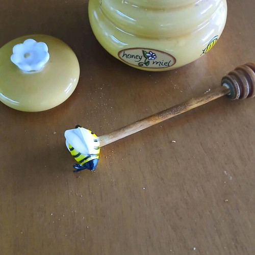 Honey jar used with spiral