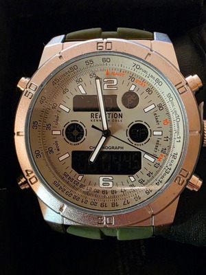 Reaction by Kenneth Cole men's watch new beige