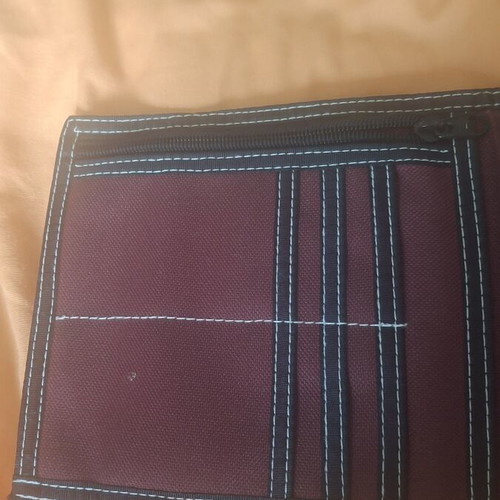 Travel pouches new, set of 2, burgundy color