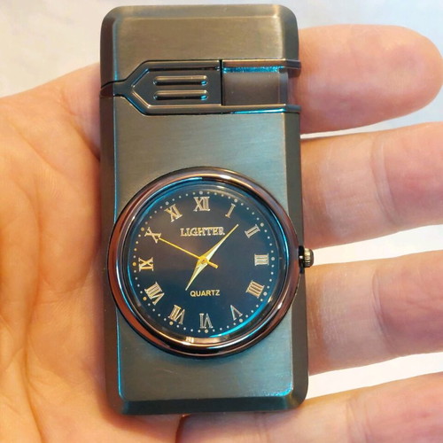 Gas Lighter with Clock New