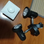Spotlights with dimmer switch used
