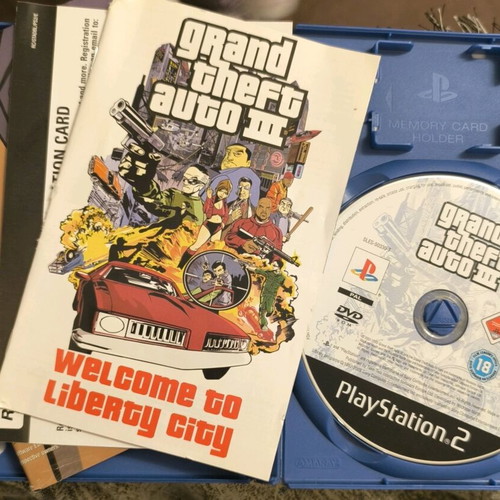 GTA 3 Double Pack PS3 complete with map like new