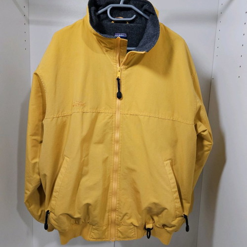 White Sierra yellow jacket with fleece lining, size L, like new