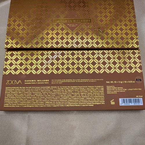 Zoeva Caramel Melange Palette like new
