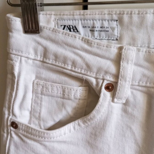 Zara white jeans like new, size XS