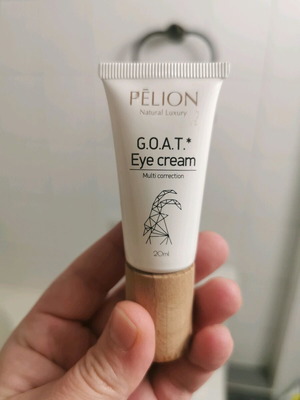 P for Pelion eye cream used