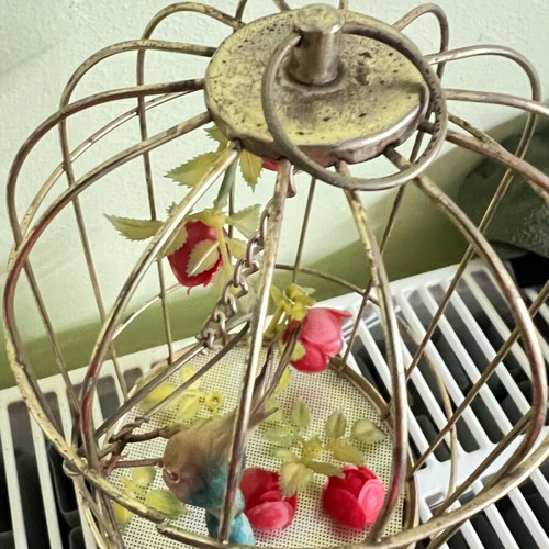 Vintage decorative birdcage used, 70s-80s