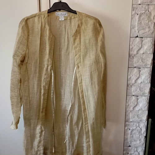 Summer jacket linen with gold thread like new, size S