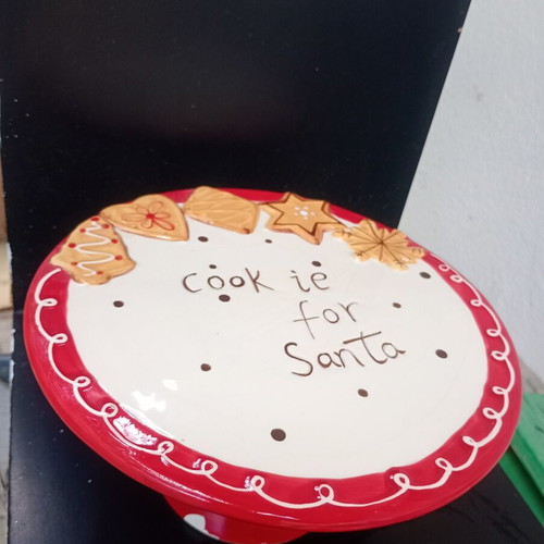 Christmas platter used with some peeling