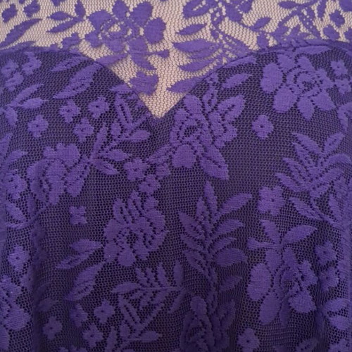 Miss Selfridge short purple dress with lace overlay