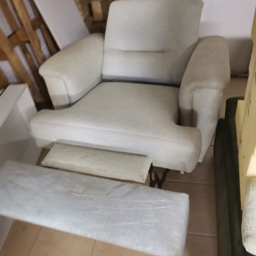 Relax armchair used with footstool and reclining mechanism