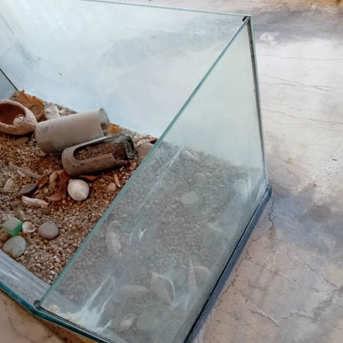 Fish tank without lid, used, about 1 year