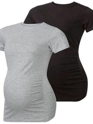 Esmara maternity t-shirt set size M like new, grey and black, 2 pieces