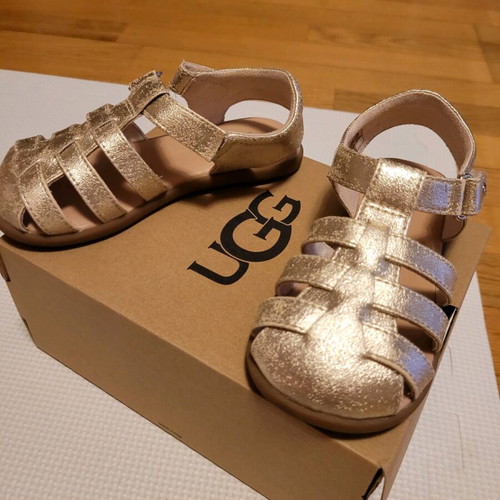 Ugg Kids Sandals like new, gold color