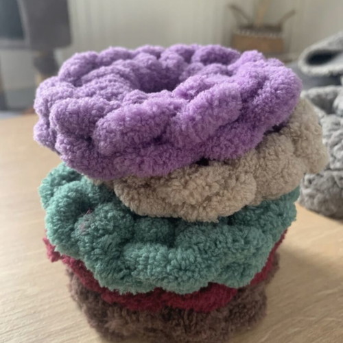 Puffy scrunchie set of 5 new