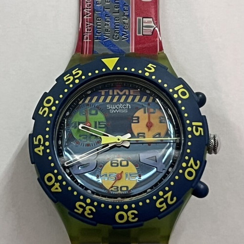 Swatch Aqua Chrono Midi “Game Over” watch