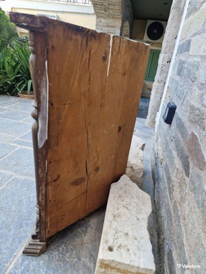 Corner antique icon stand used