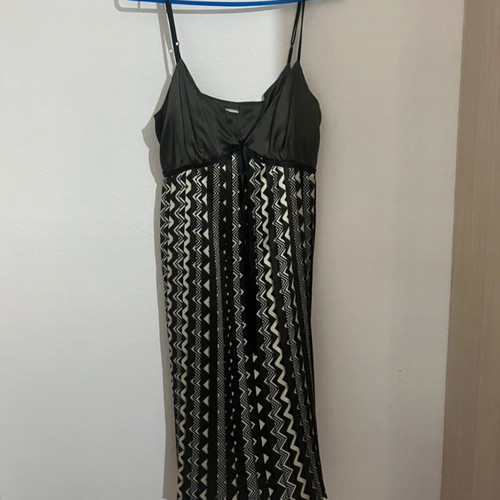Attrattivo summer pleated dress new, size M, brown and green