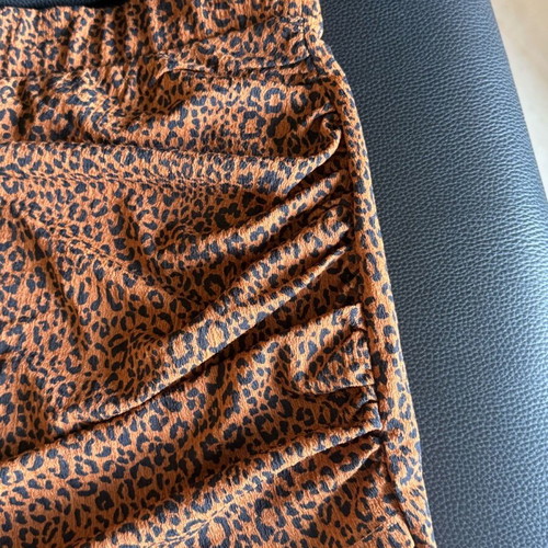 Mini skirt Zara used, brown and orange, size XXS