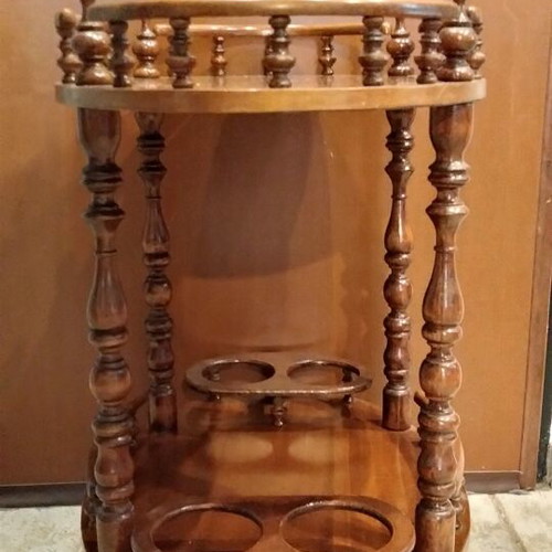 Classic wooden bar trolley table like new