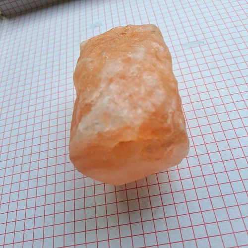 Golden calcite used mineral stone 364g, 9x5x5 cm