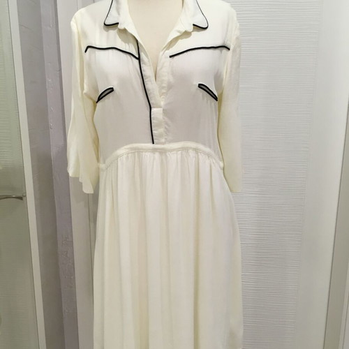 Ba&Sh cream-colored viscose dress M like new