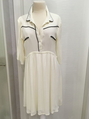 Ba&Sh cream-colored viscose dress M like new