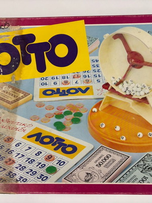 Vintage Lotto board game used, 1990s
