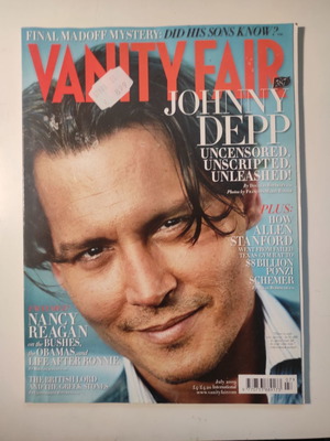 Vanity Fair τεύχος 587 Ιούλιος 2009 μεταχειρισμένο με Johnny Depp