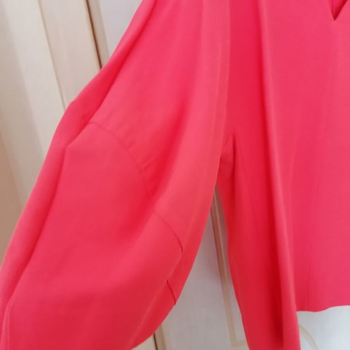 Cos blouse XL new, bright coral with 3/4 sleeve
