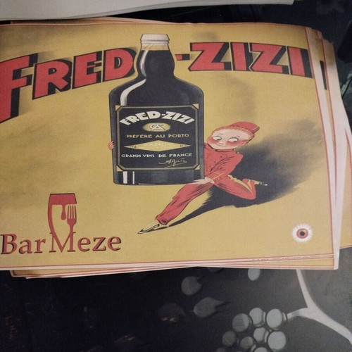 Vintage promotional poster like new, set of 10 pieces