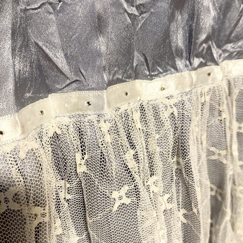 Prince Oliver satin skirt with lace and rhinestones, new