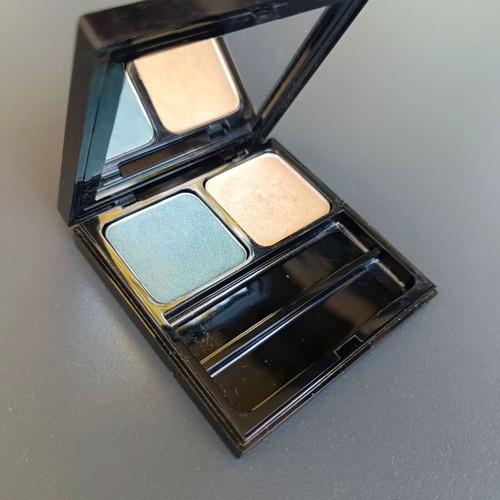 Yves Saint Laurent Ombre Vibration Duo Eye Shadow double used, green and gold