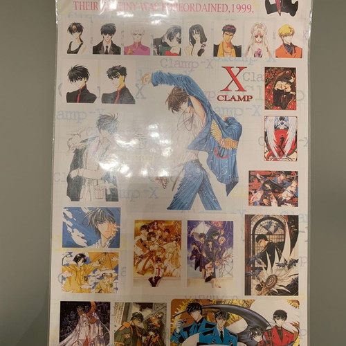 X 1999 Stickers Set new, 30 pieces by CLAMP Anime Manga