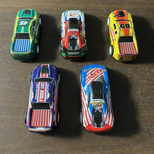 Pull Back Toy Car Set Racing Collection like new, 5 pcs