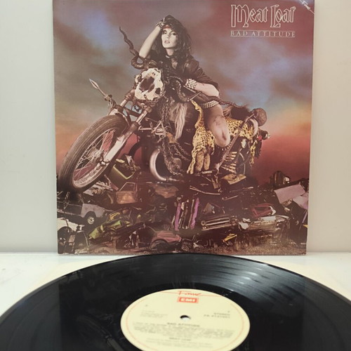 Meat Loaf Bad Attitude Vinyl LP Album 1984 near mint rock
