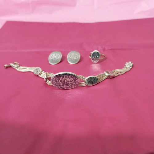 Silver jewelry set Ottoman style 925 like new