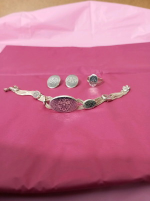 Silver jewelry set Ottoman style 925 like new
