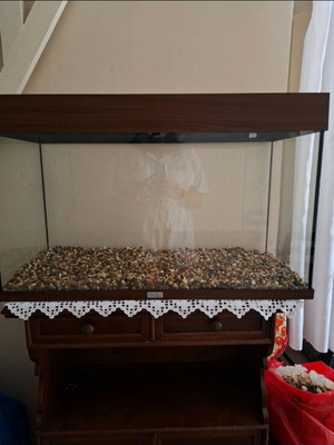 Large Juwel aquarium used with thermostat, oxygen system and filters