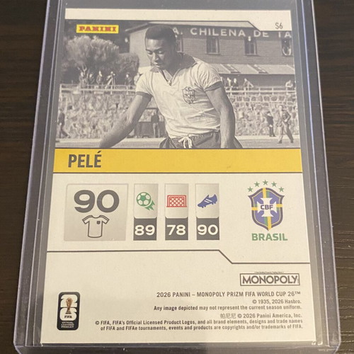 Panini FIFA World Cup Pele card new