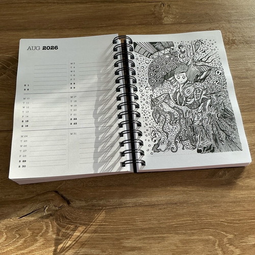 Illusions 2026 daily planner new, handmade