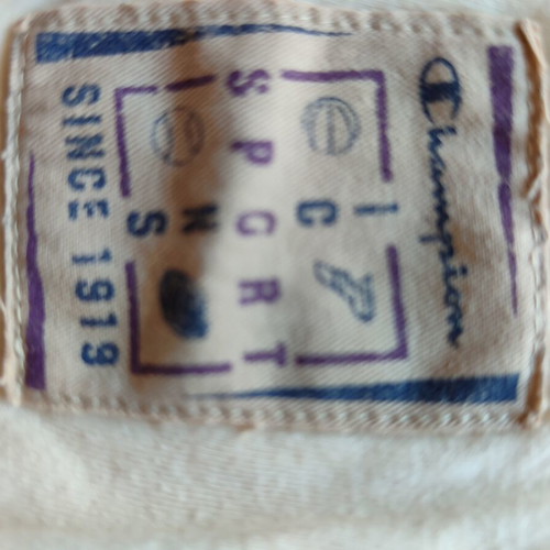 Champion T-shirt Medium/Small like new, cream color, 100% cotton